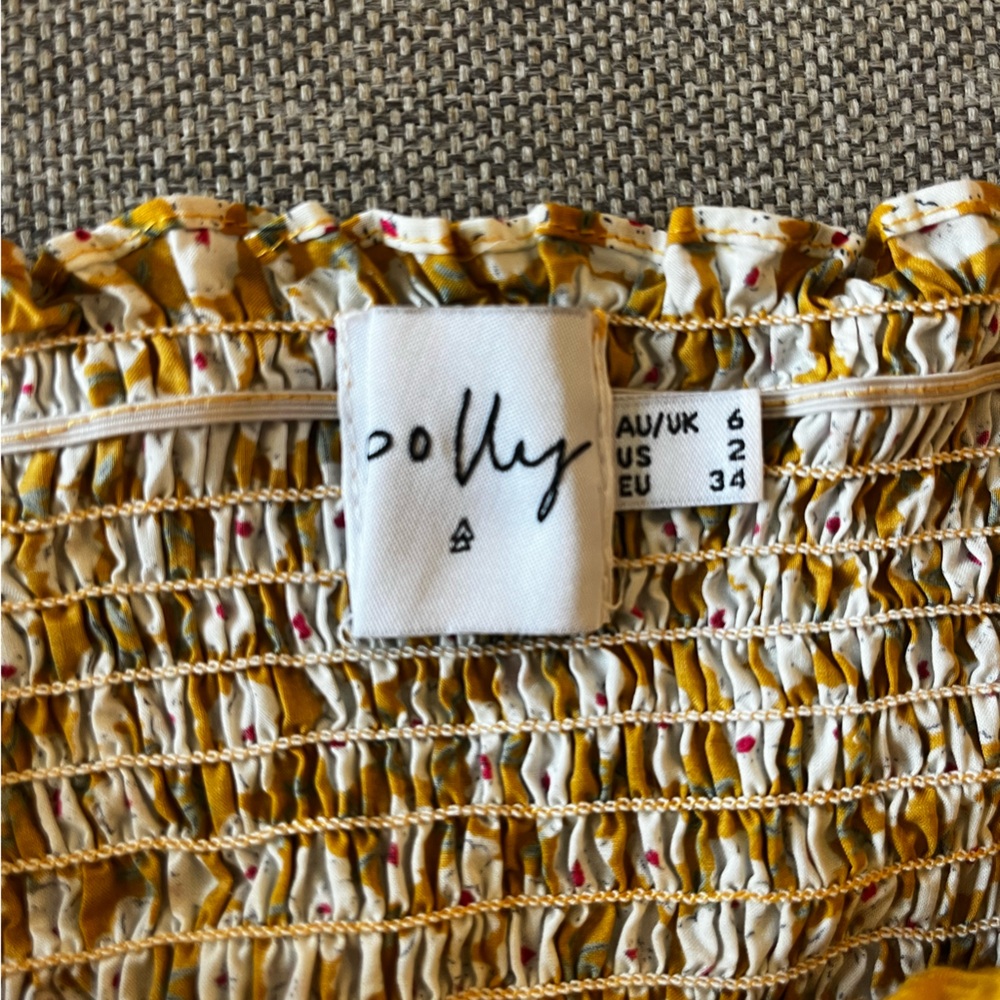 Princess Polly Yellow Flower Mini Dress so cute for summer! - Picture 4 of 5